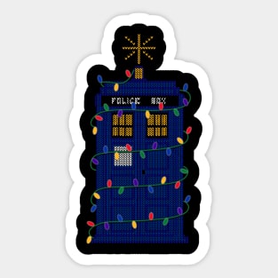Happy Christmas from the Tardis Sticker